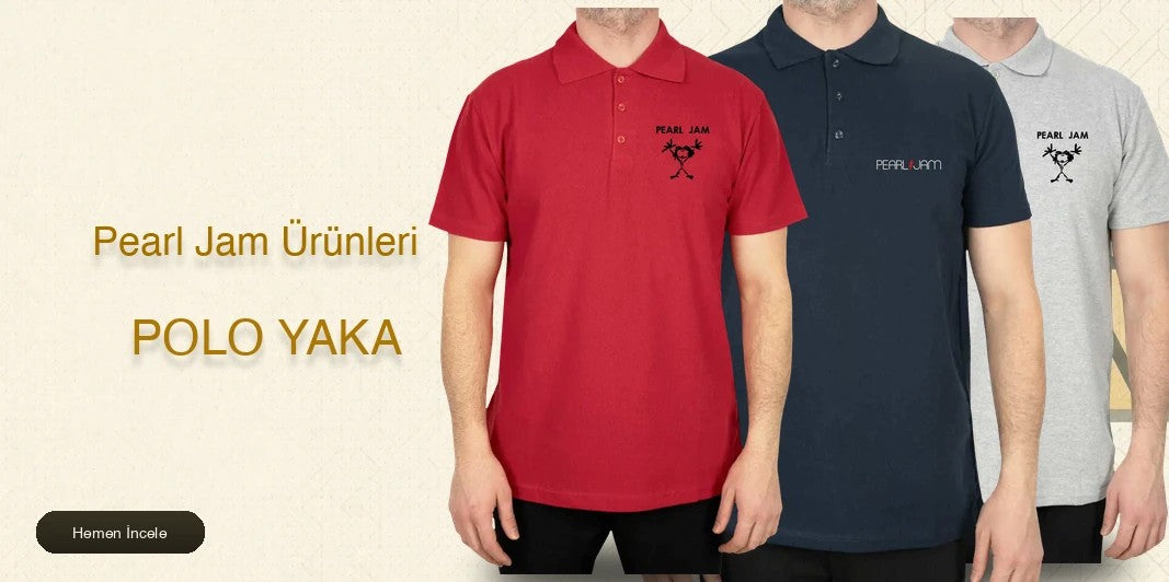 Pearl Jam Polo Yaka Tişört kapak