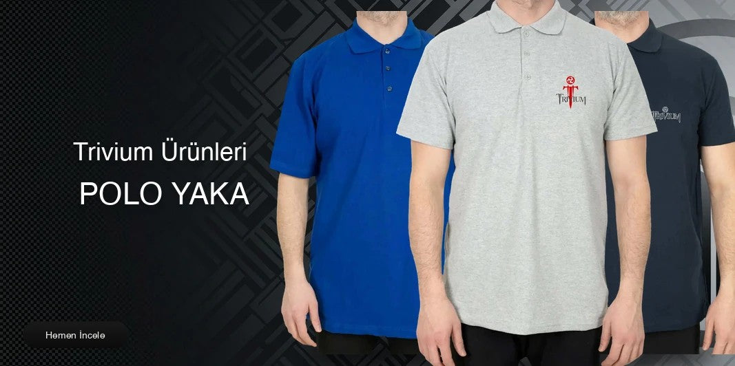 Trivium Polo Yaka Tişört kapak