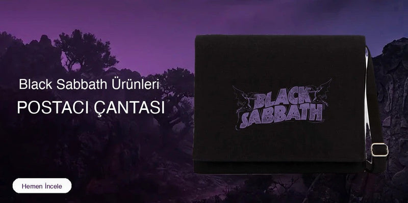 Black Sabbath Postacı Çantası kapak