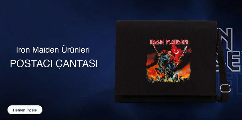Iron Maiden Postacı Çantası kapak