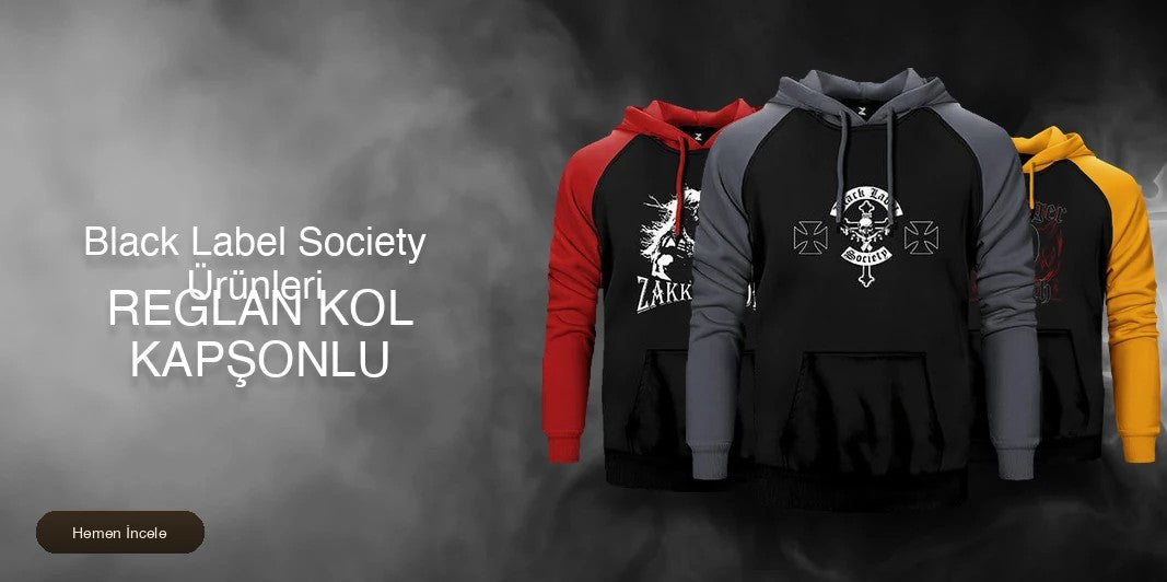 Black Label Society Reglan Kol Renkli Kapşonlu kapak