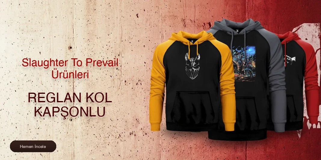 Slaughter To Prevail Reglan Kol Renkli Kapşonlu kapak