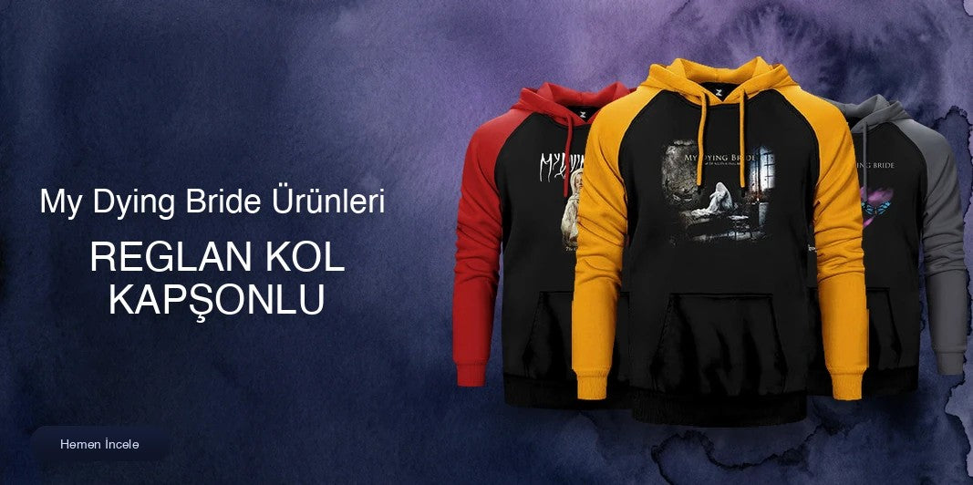 My Dying Bride Reglan Kol Renkli Kapşonlu kapak