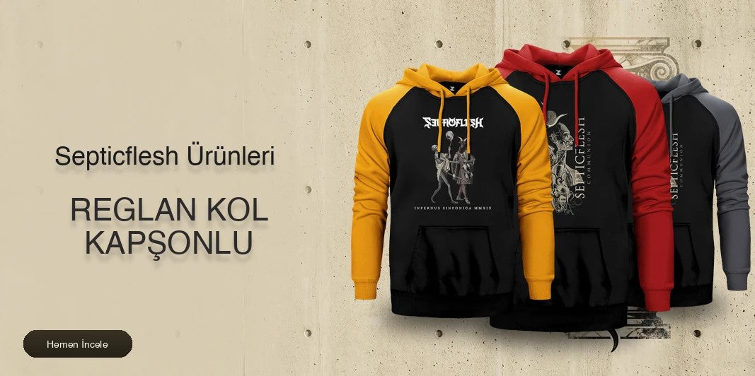 Septicflesh Reglan Kol Renkli Kapşonlu kapak