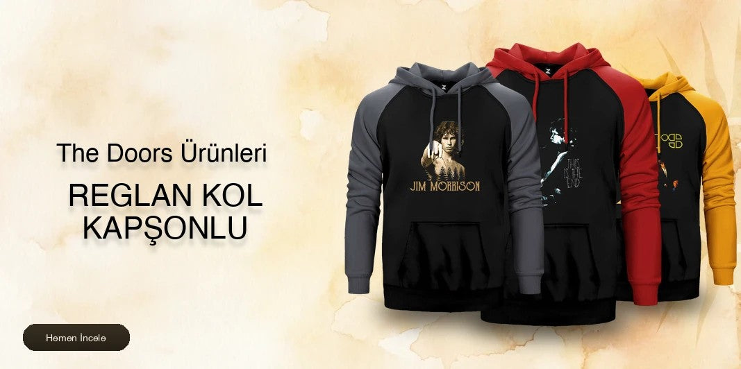 The Doors Reglan Kol Renkli Kapşonlu kapak