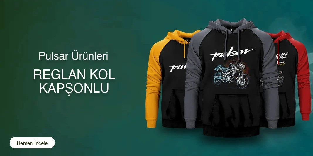 Pulsar Reglan Kol Renkli Kapşonlu kapak