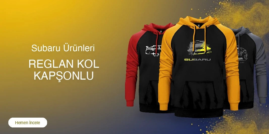 Subaru Reglan Kol Renkli Kapşonlu kapak