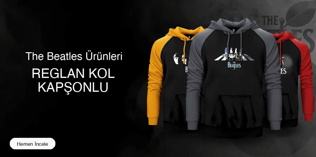 The Beatles Reglan Kol Renkli Kapşonlu kapak