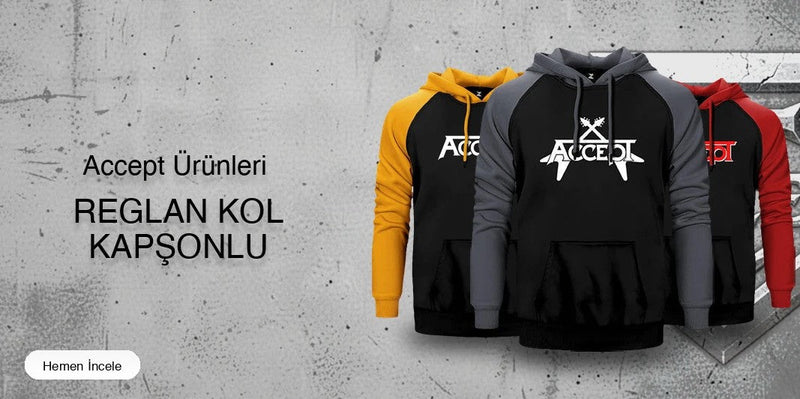 Accept Reglan Kol Renkli Kapşonlu kapak