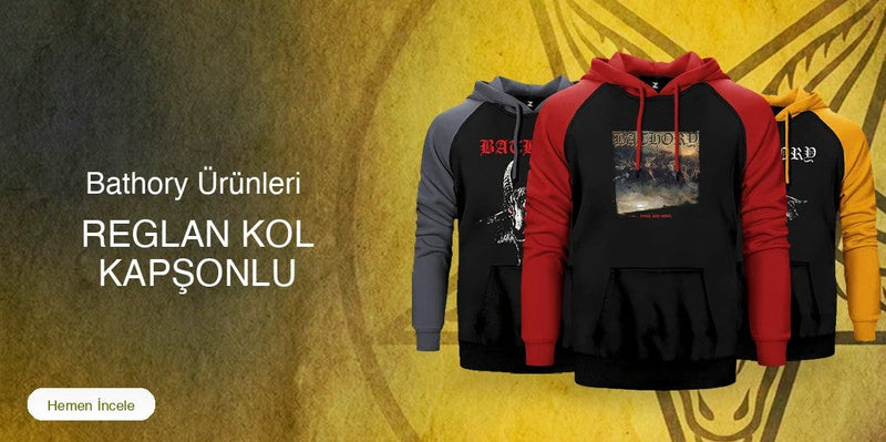 Bathory Reglan Kol Renkli Kapşonlu kapak