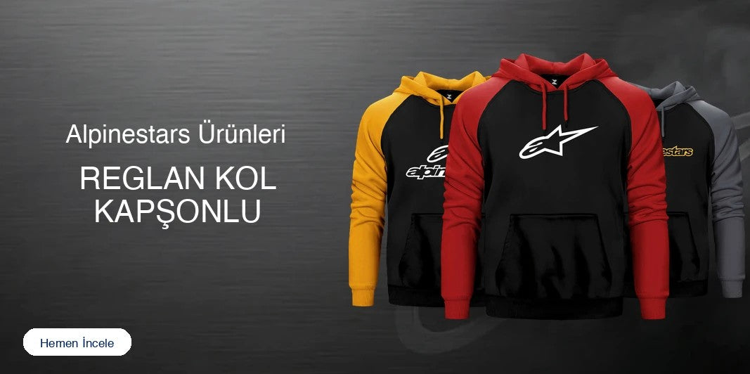 Alpinestars Reglan Kol Renkli Kapşonlu kapak