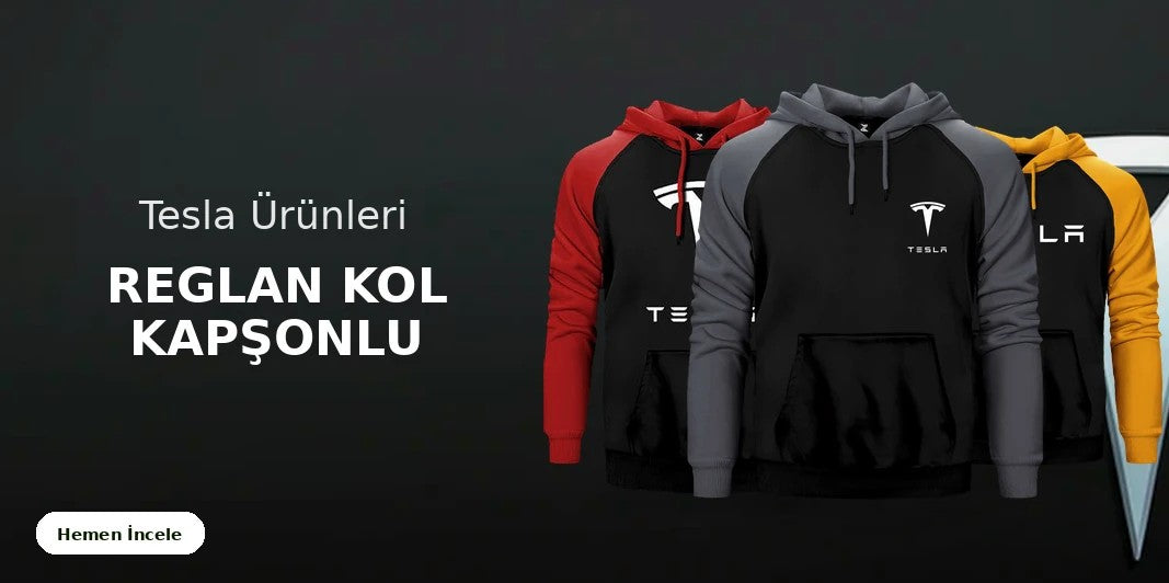 Tesla Reglan Kol Renkli Kapşonlu kapak