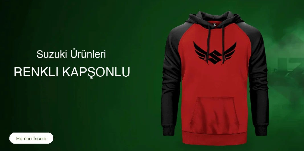 Suzuki Renkli Kapşonlu kapak
