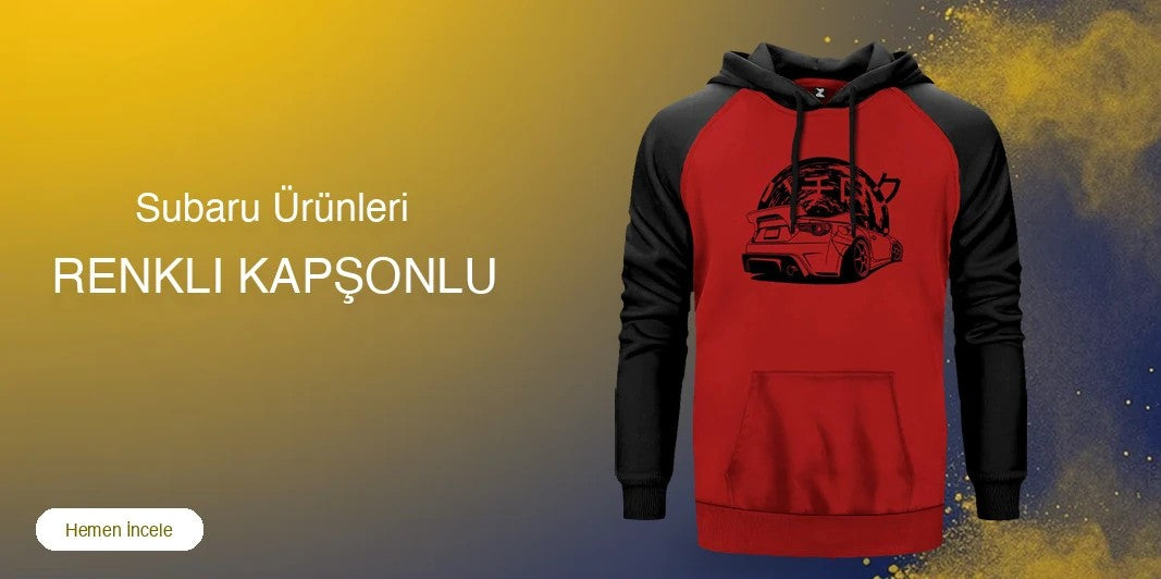 Subaru Renkli Kapşonlu kapak