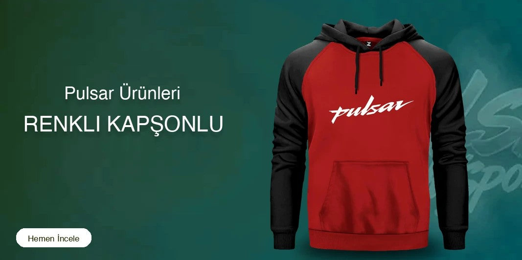 Pulsar Renkli Kapşonlu kapak