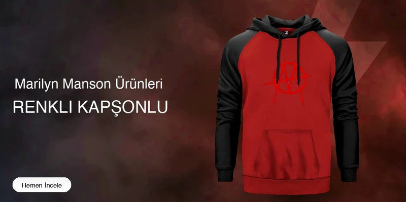 Marilyn Manson Renkli Kapşonlu