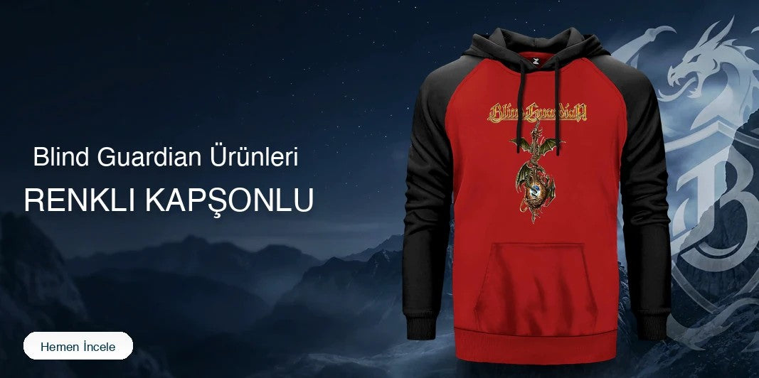 Blind Guardian Renkli Kapşonlu kapak