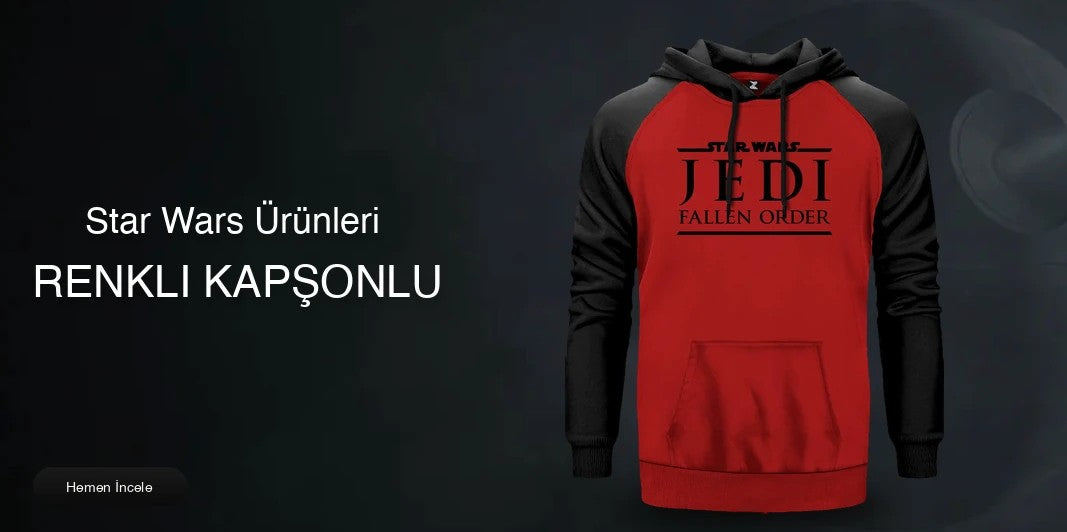Star Wars Renkli Kapşonlu kapak