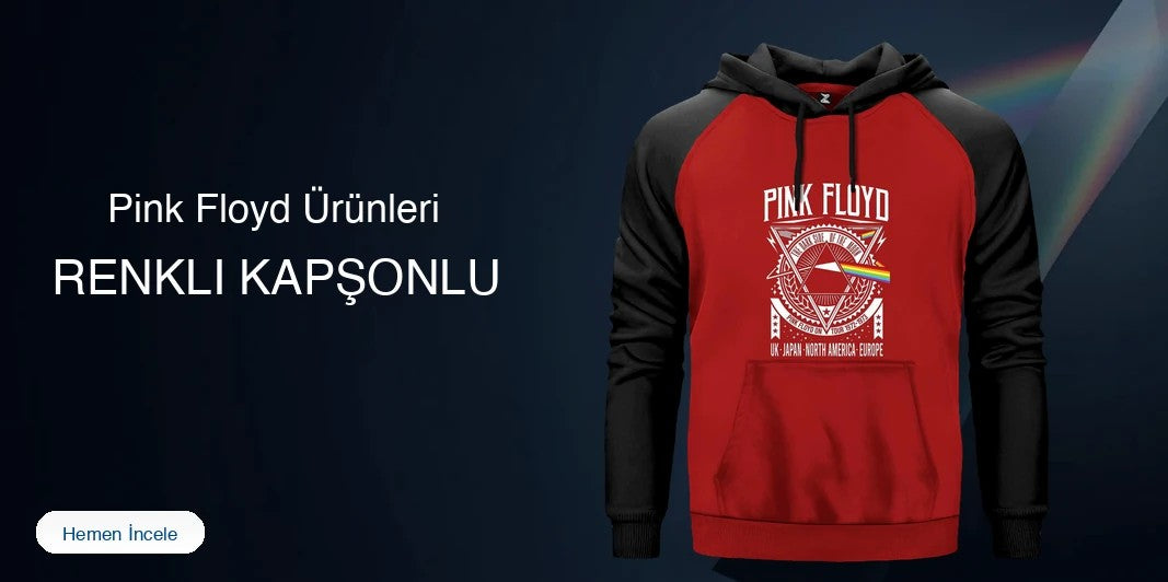 Pink Floyd Renkli Kapşonlu kapak