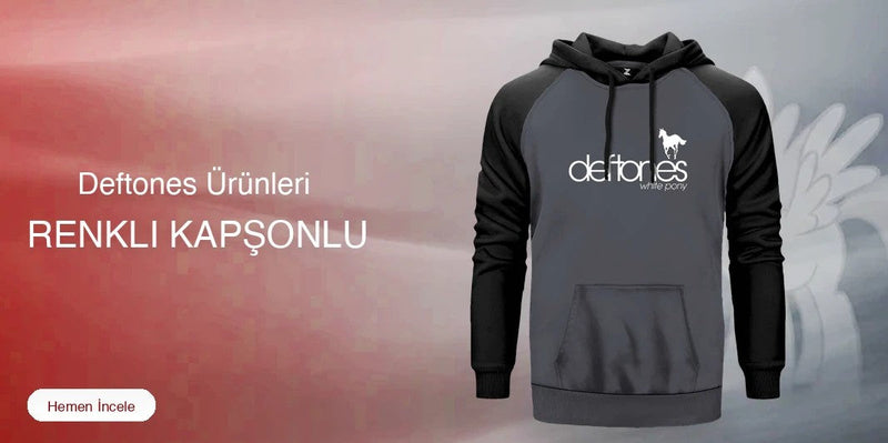 Deftones Renkli Kapşonlu