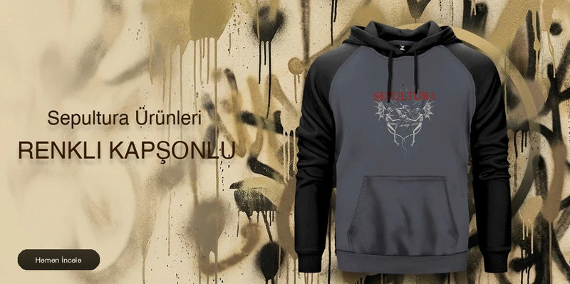Sepultura Renkli Kapşonlu