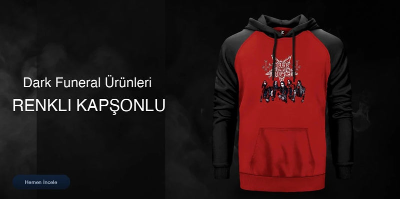 Dark Funeral Renkli Kapşonlu