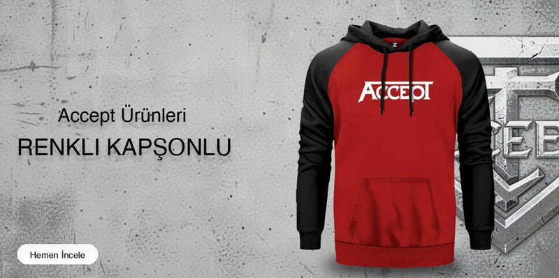 Accept Renkli Kapşonlu kapak