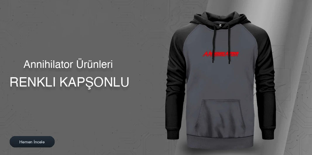 Annihilator Renkli Kapşonlu kapak