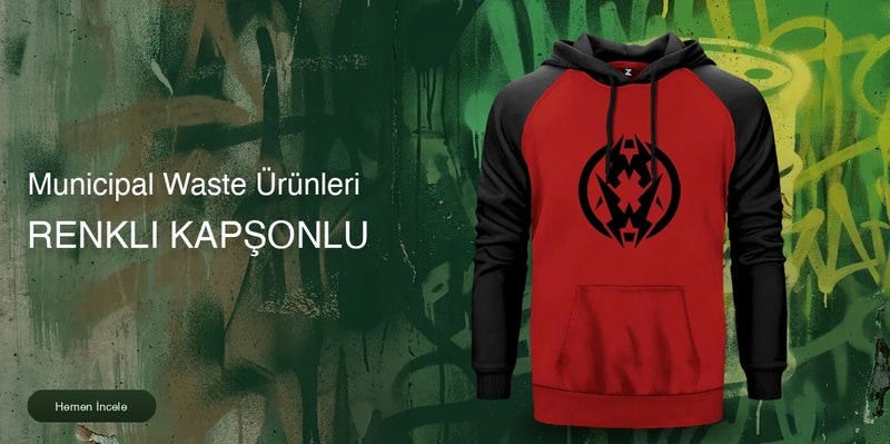 Municipal Waste Renkli Kapşonlu