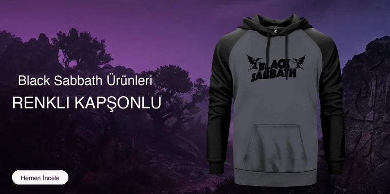 Black Sabbath Renkli Kapşonlu kapak