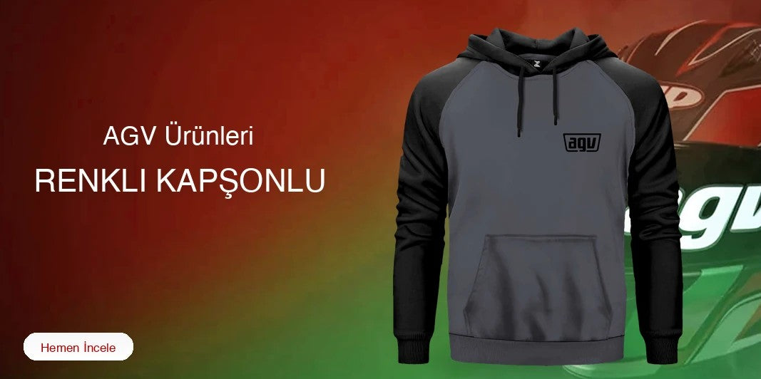AGV Renkli Kapşonlu kapak