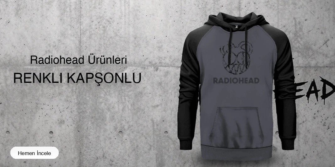 Radiohead Renkli Kapşonlu kapak