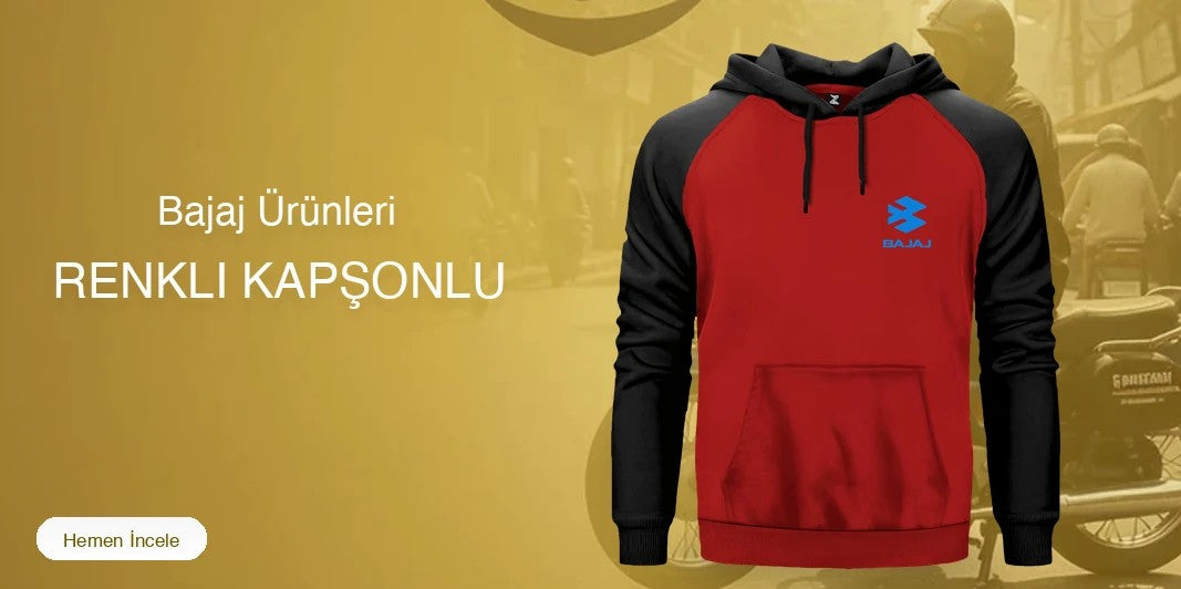 Bajaj Renkli Kapşonlu kapak