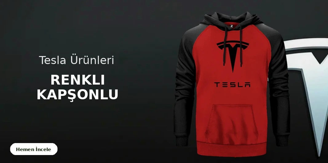 Tesla Renkli Kapşonlu kapak