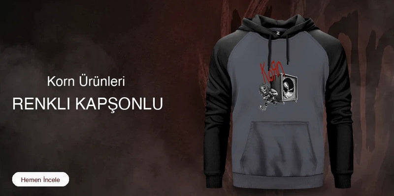 Korn Renkli Kapşonlu