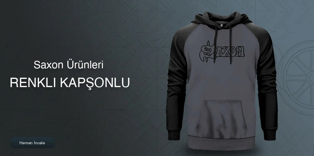 Saxon Renkli Kapşonlu kapak