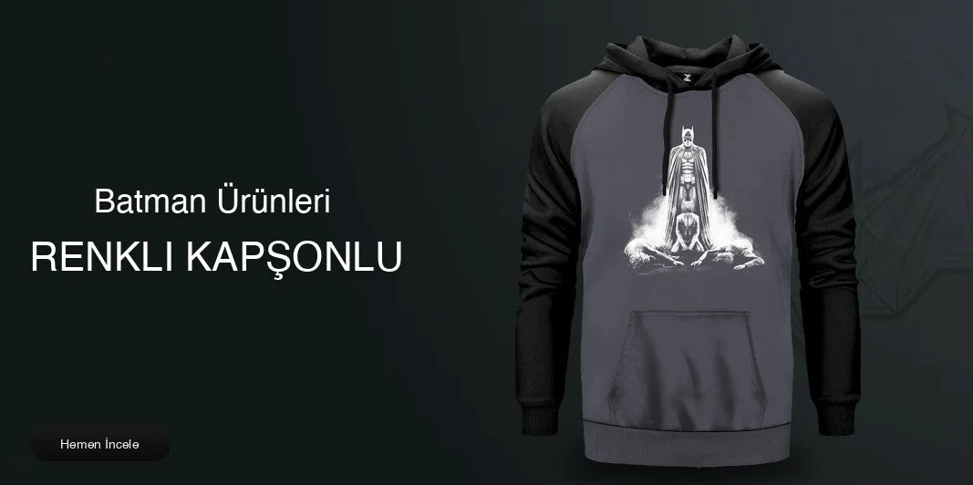 Batman Renkli Kapşonlu kapak