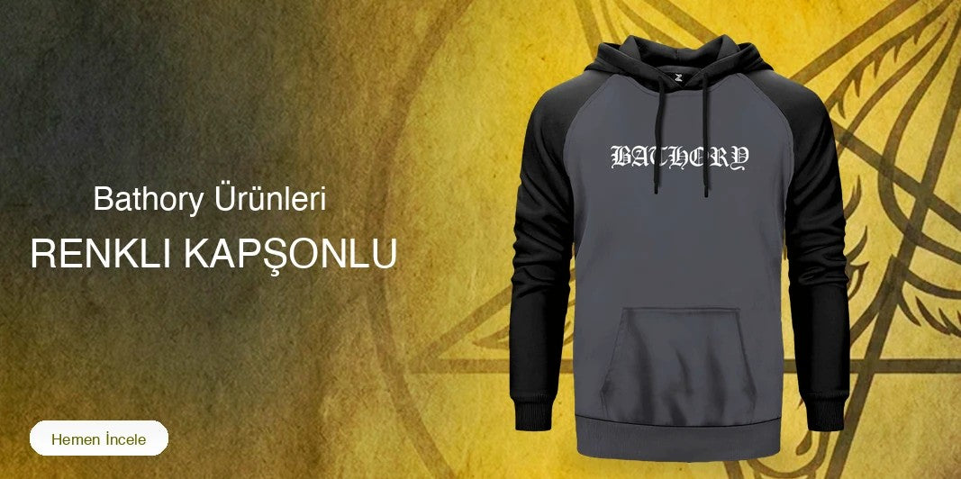 Bathory Renkli Kapşonlu kapak