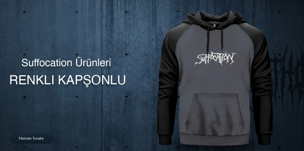 Suffocation Renkli Kapşonlu kapak