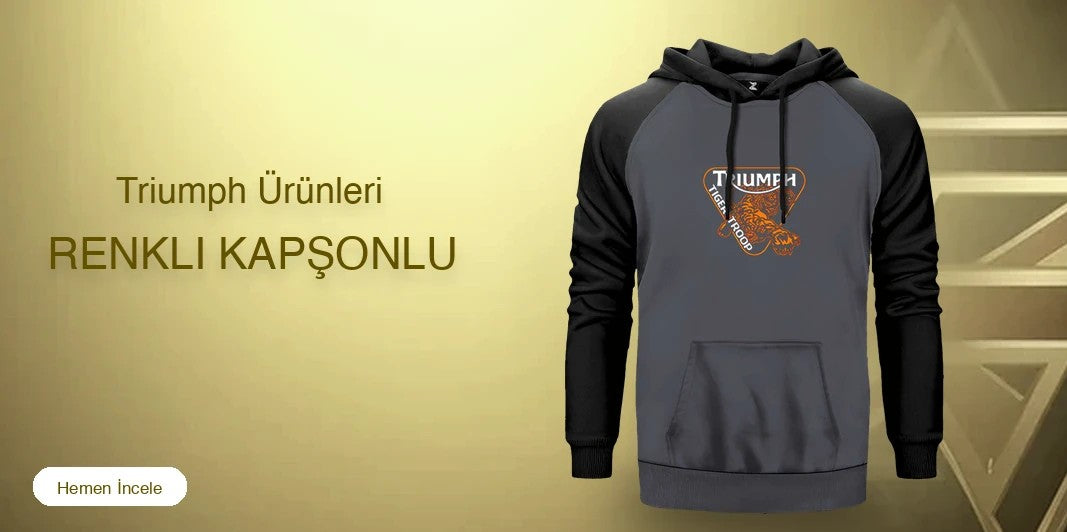 Triumph Renkli Kapşonlu kapak