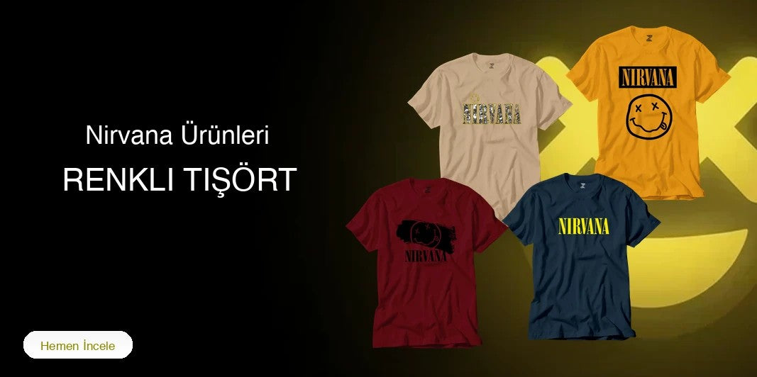 Nirvana Renkli Tişört kapak