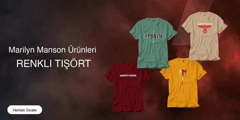 Marilyn Manson Renkli Tişört