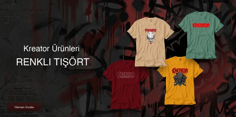 Kreator Renkli Tişört