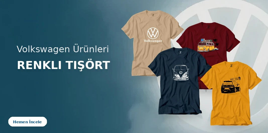 Volkswagen Renkli Tişört kapak