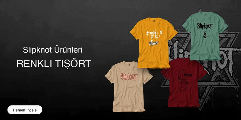 Slipknot Renkli Tişört kapak