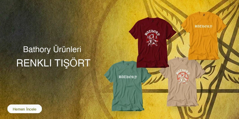 Bathory Renkli Tişört kapak