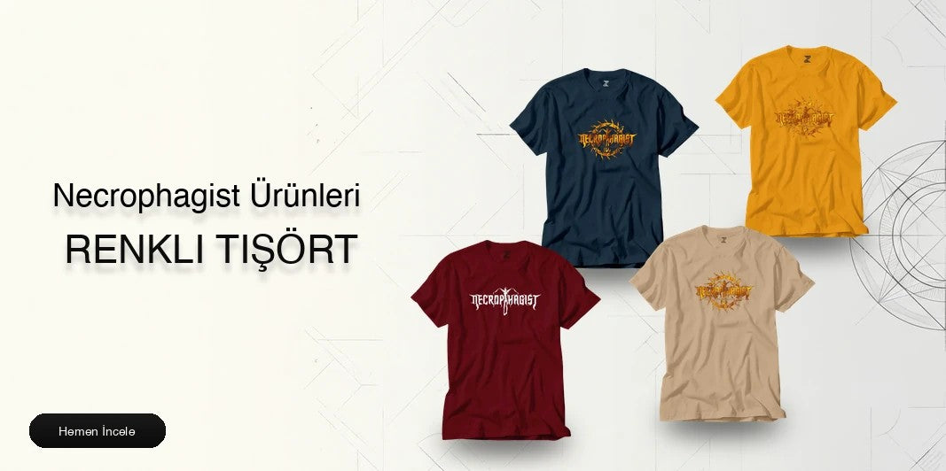 Necrophagist Renkli Tişört kapak