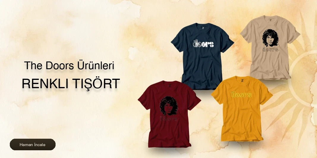 The Doors Renkli Tişört kapak