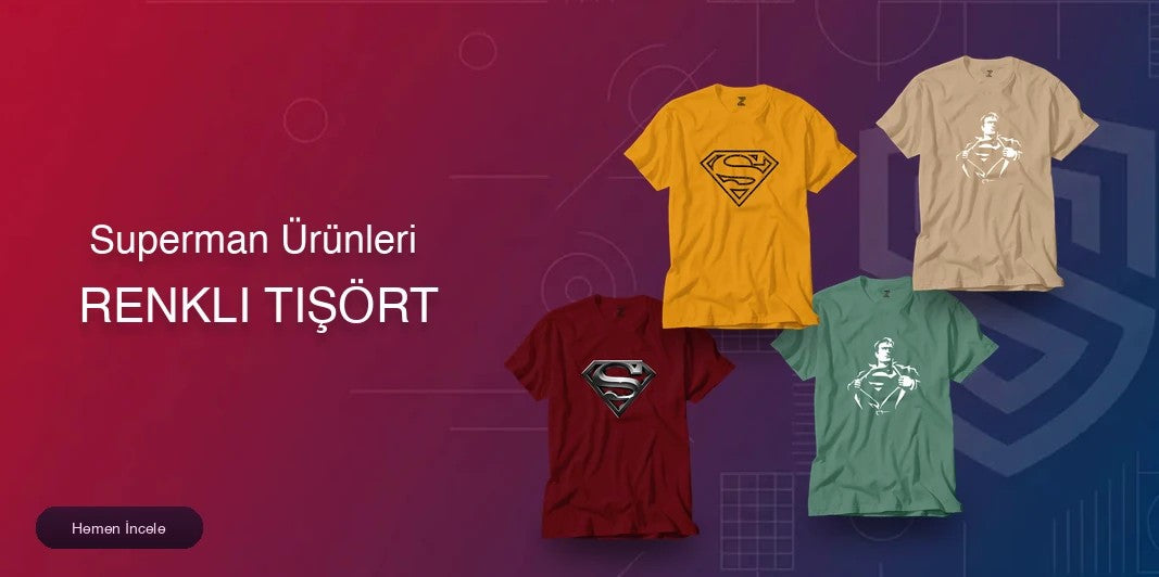 Superman Renkli Tişört kapak
