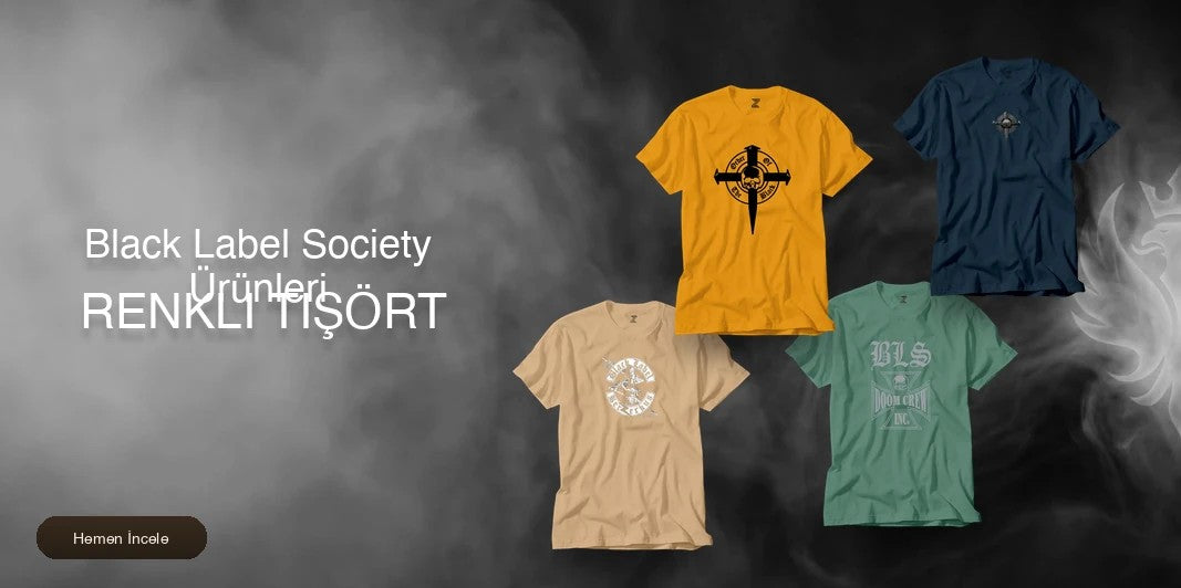 Black Label Society Renkli Tişört kapak